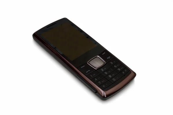 Telefone celular preto isolado — Fotografia de Stock