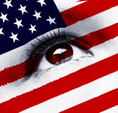 ABD bayrağı göz