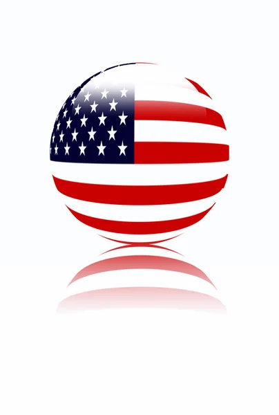 Bola de bandeira dos EUA — Fotografia de Stock