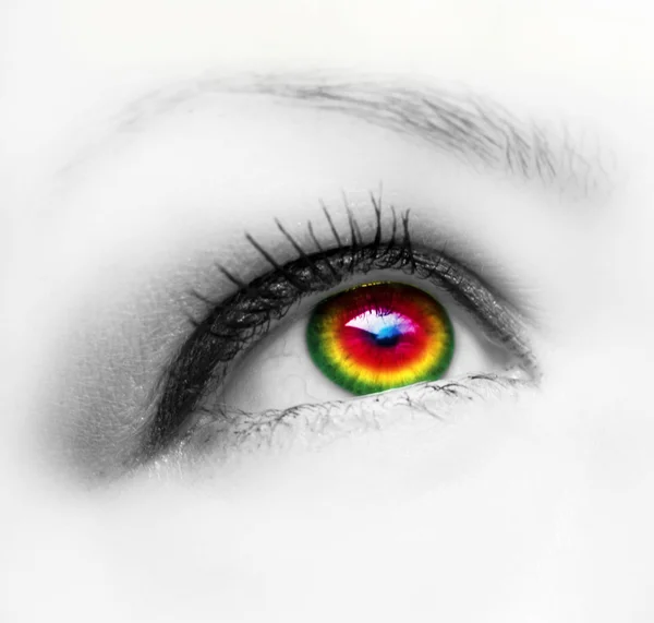 Färg ögat — Stockfoto