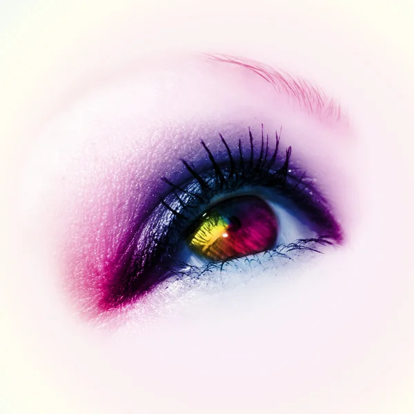 Hermoso ojo colorido — Foto de Stock
