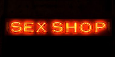 Sex Shop Neon Sign clipart