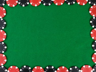 poker fişi ile çerçeve