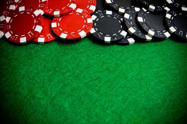 Casino gambling chips clipart