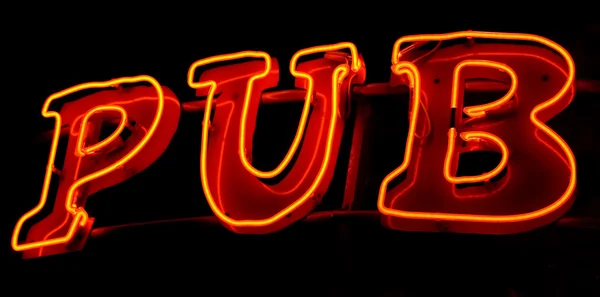 Pub neon — Stok fotoğraf