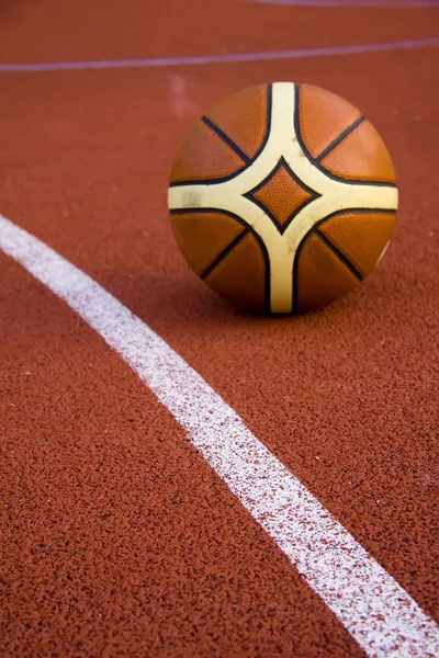 stock image Ball in sport parquet