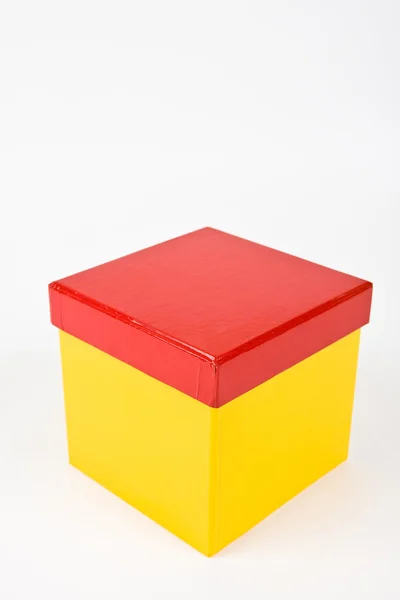 黄色礼品盒 — 图库照片