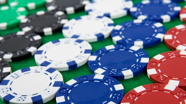 ポーカー用のチップの背景 — ストック写真