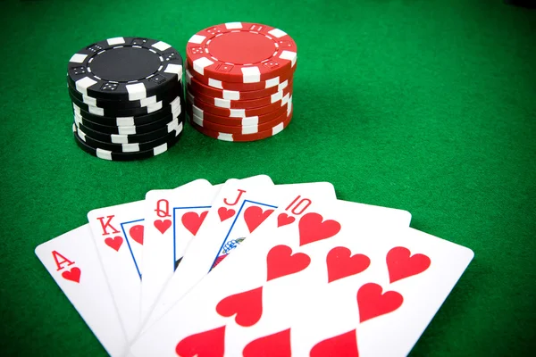 Pokervereinbarung — Stockfoto