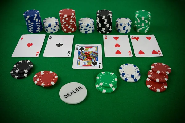 Set da poker — Foto Stock