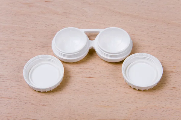 Set of compact lens case — Stock Photo, Image
