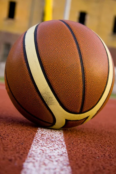 stock image Ball in sport parquet