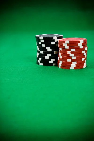Pilha de fichas de poker — Fotografia de Stock