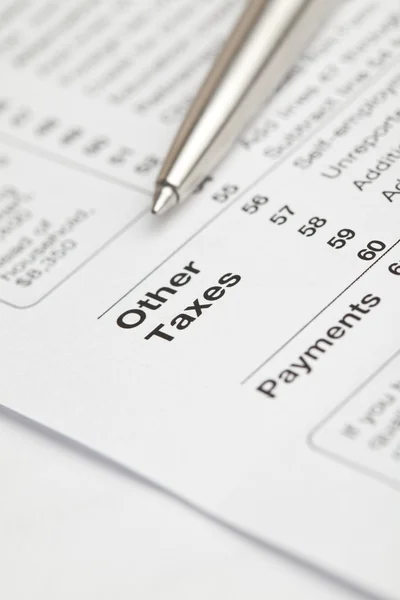 Impostos individuais — Fotografia de Stock