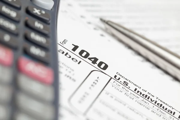 Steuerformular 1040 — Stockfoto