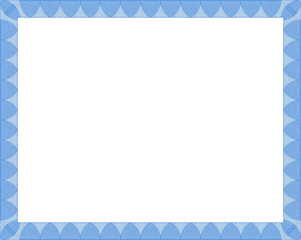 Certificat vectoriel bleu — Image vectorielle