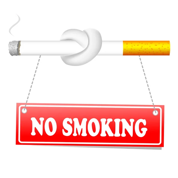 No smoking background — Stock Vector