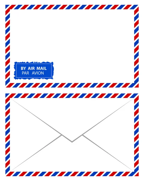 Vecteur de courrier aérien — Image vectorielle