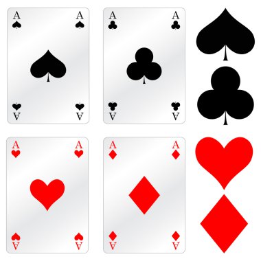 Games cards clipart