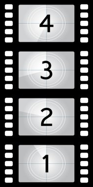 Countdown film clipart