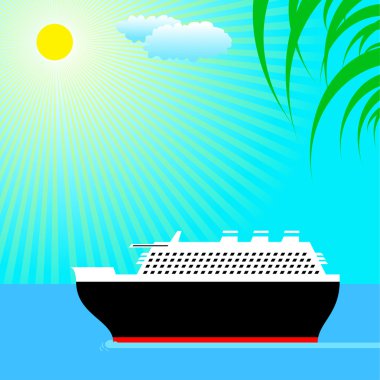 Cruise vector background clipart