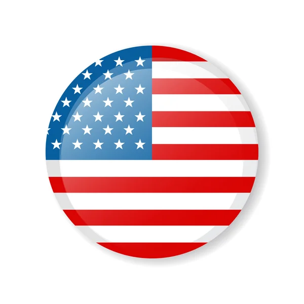 Flagge von Amerika — Stockvektor