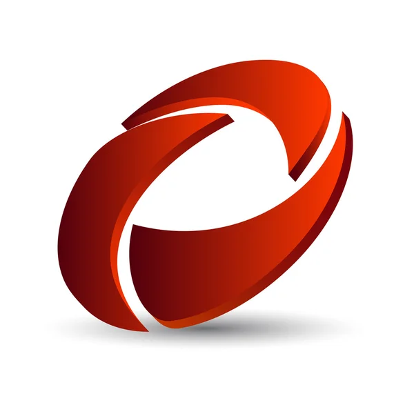 Красный логотип — стоковый вектор