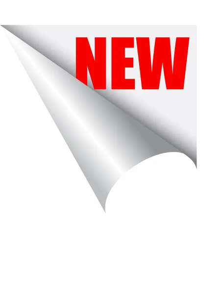 Vider blanc "Nouveau " — Image vectorielle
