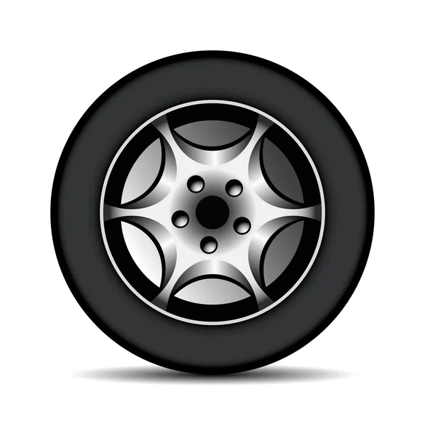 Car wheel — Stock Vector