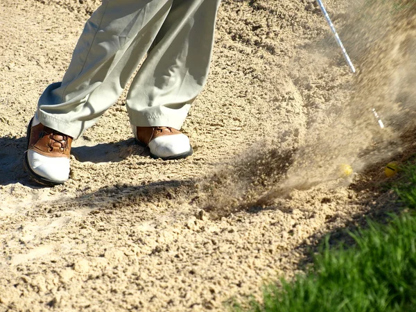 Golf club: golfare koncentrerar sig på 1 — Stockfoto
