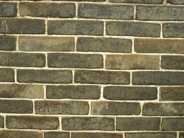 Brick wall forbidden city of China — Stock Photo, Image