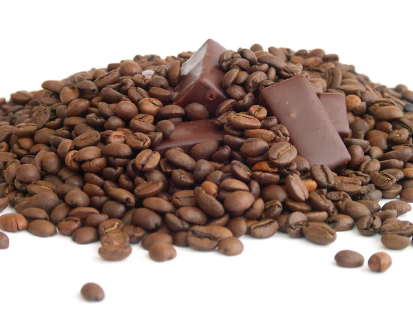 Coffee and chocolates — Stock Photo, Image