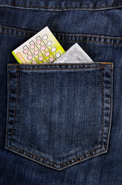 Методы контрацепции — стоковое фото