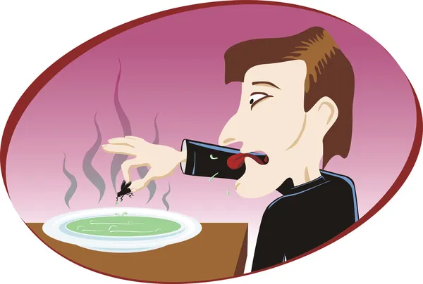 Отвратительный суп — стоковый вектор