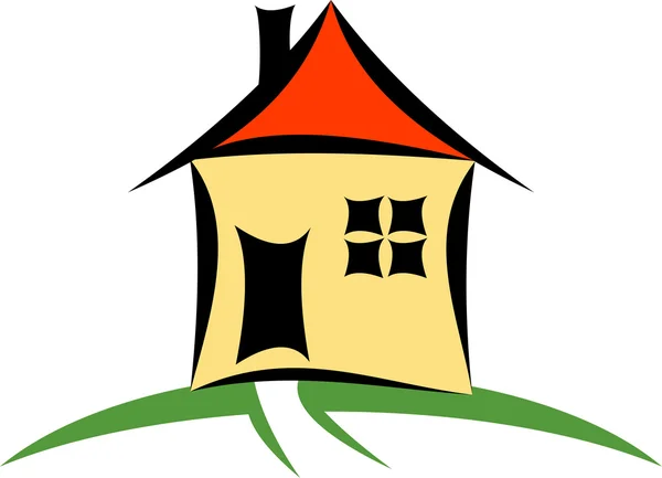 Husets logotyp — Stock vektor