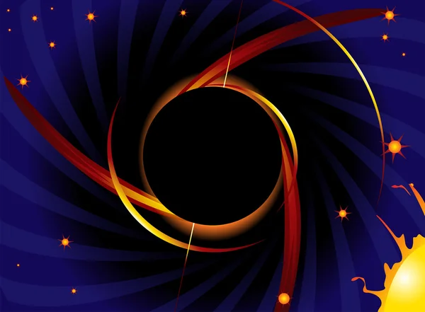 Black hole — Stock Vector