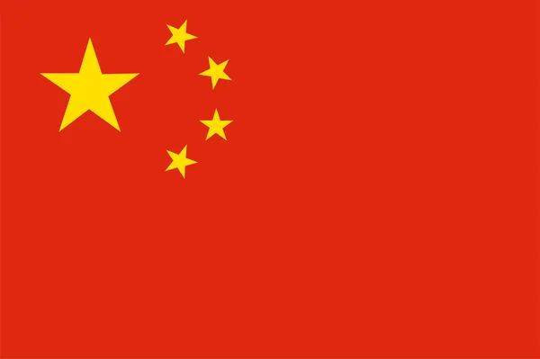Kina flagga — Stock vektor