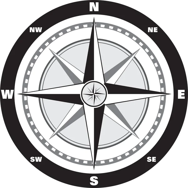 Wind rose compass — Stock Vector