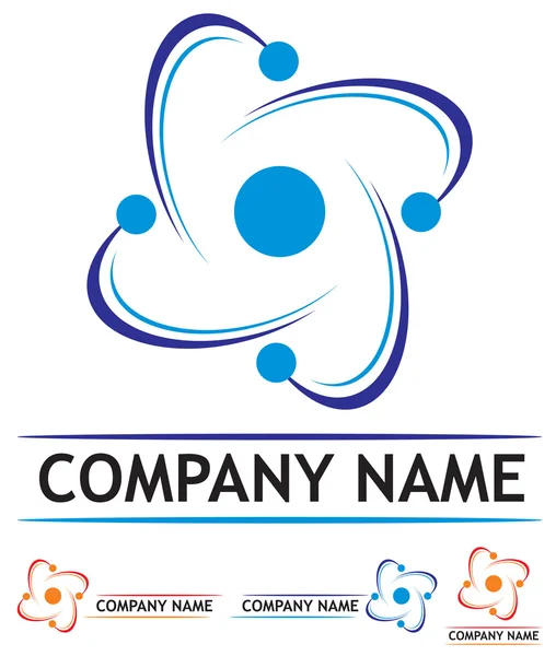 Logotipo central nuclear —  Vetores de Stock