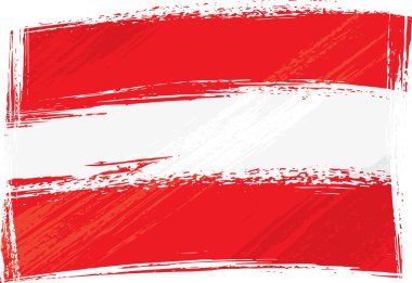 Grunge Austria flag clipart