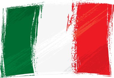 Grunge İtalya bayrağı