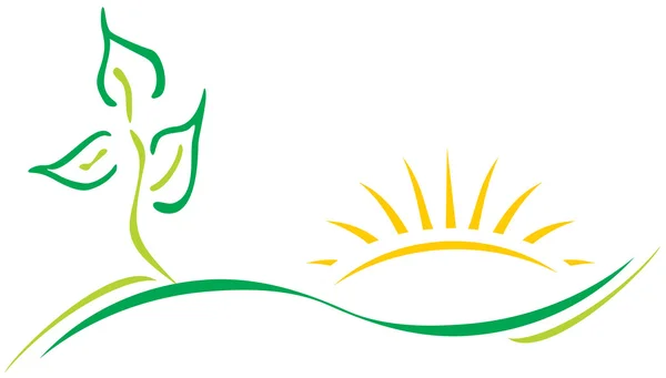Logotipo ecológico — Vetor de Stock
