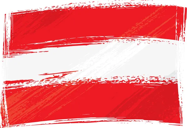 Grunge Austria Bandera — Vector de stock