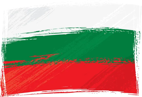 Grunge Bulgarien flagga — Stock vektor