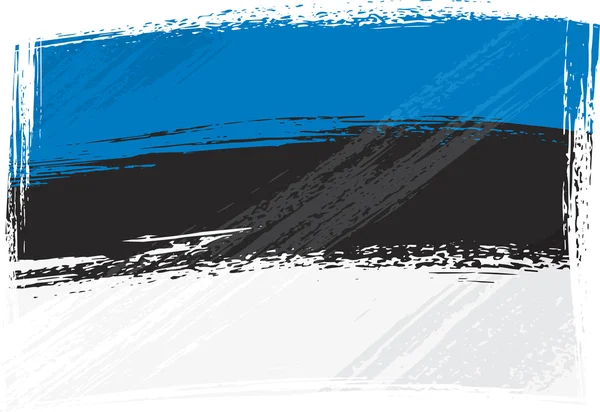 Гранж-флаг Эстонии — стоковый вектор