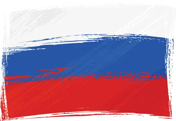 Grunge Rusko vlajka — Stockový vektor