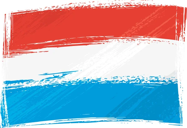 Grunge Bandeira do Luxemburgo —  Vetores de Stock