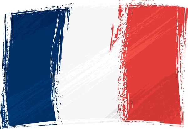 Grunge Fransa bayrağı — Stok Vektör