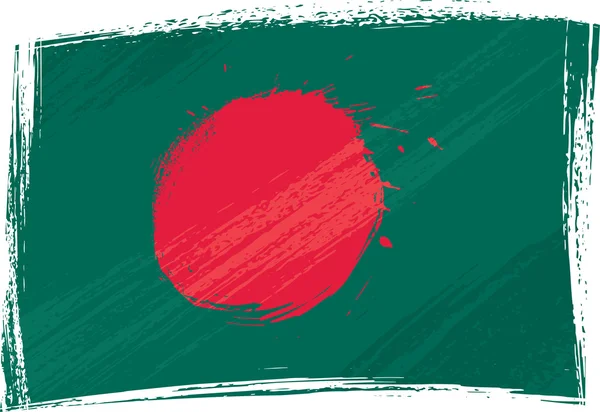 Bandiera del Bangladesh Grunge — Vettoriale Stock