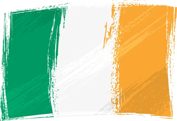 Grunge Bandeira da Irlanda —  Vetores de Stock